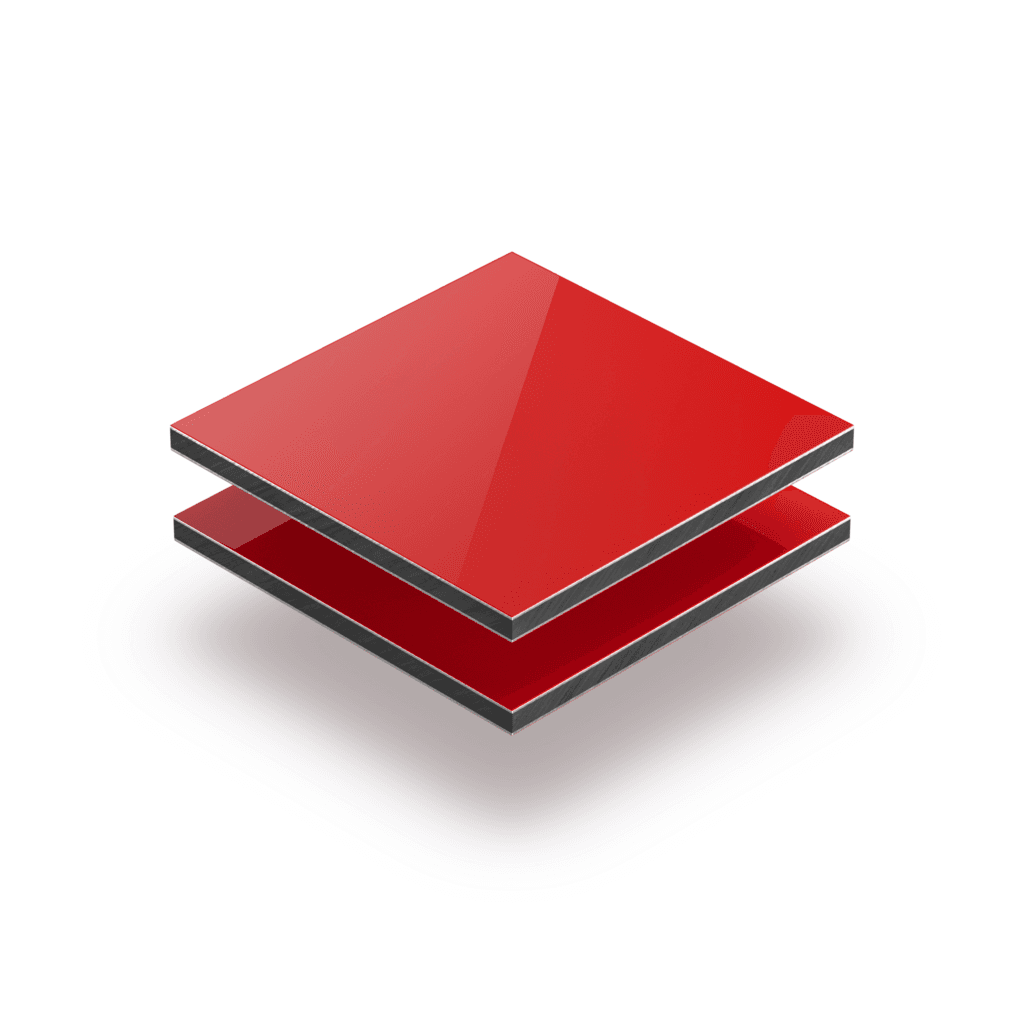 Alupanel rood 3 mm RAL 3020