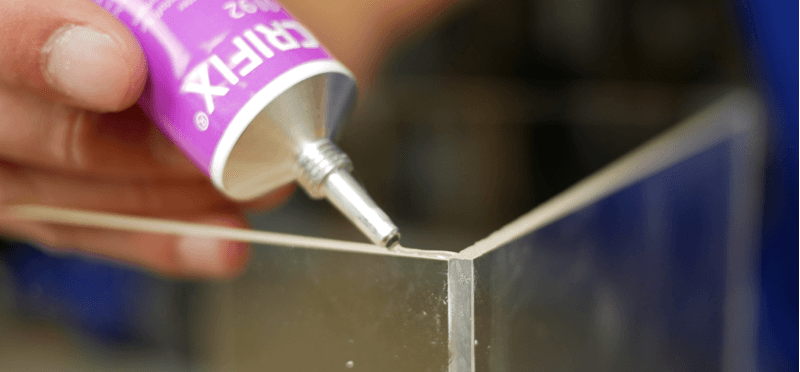 Dust cover glue