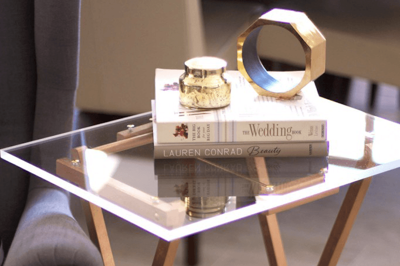 Perspex table