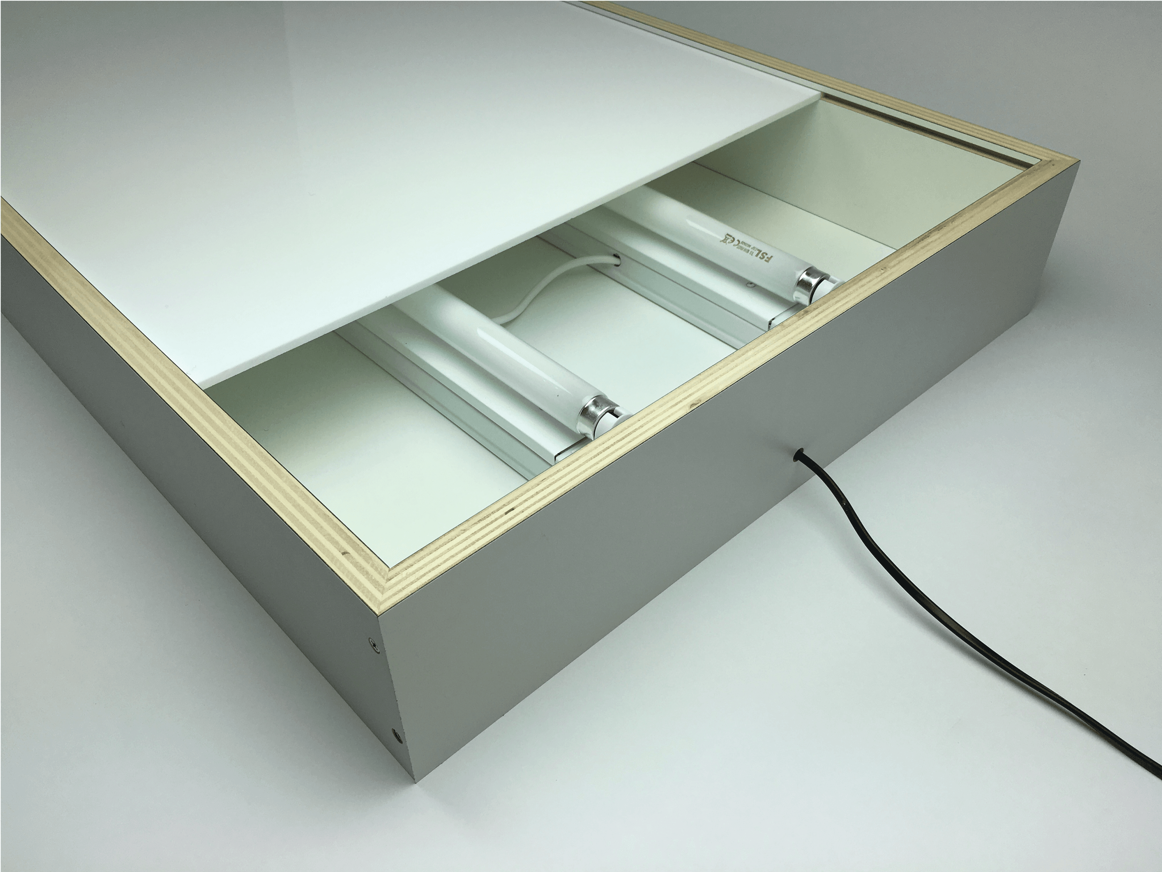 DIY lightbox assemble acrylic