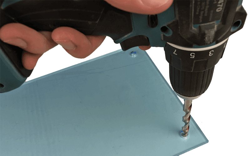 Drilling acrylic