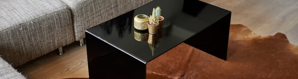 Diy perspex coffee table in banner