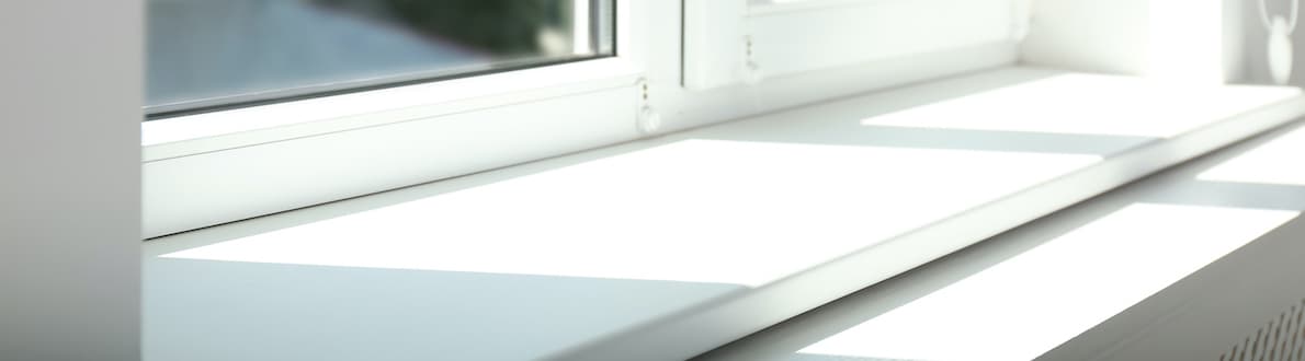 Upholstery of banne window sill