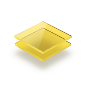 Tinted acrylic sheet yellow