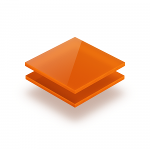 Opal orange acrylic sheet 3 mm