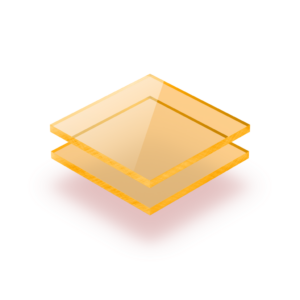 Fluorescent acrylic sheet yellow