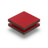 HPL texture sheet 6 mm traffic red