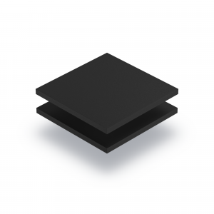 Black PVC foam sheet RAL 9004