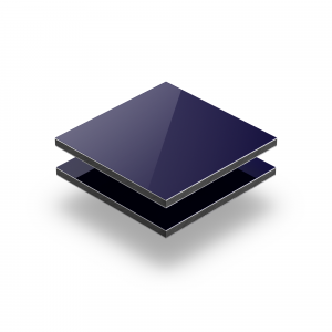 Dark blue aluminium composite panel RAL 5022