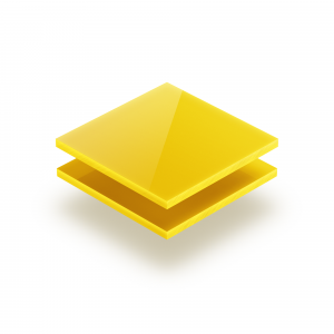 Opal yellow acrylic sheet 3 mm