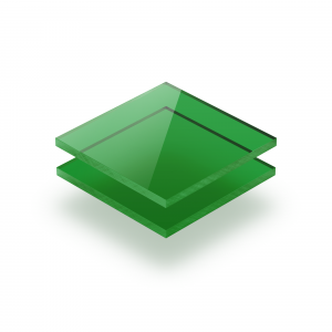 Tinted acrylic sheet green 3 mm