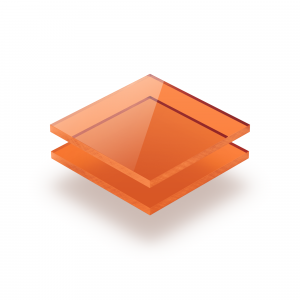 Tinted acrylic sheet orange 3 mm
