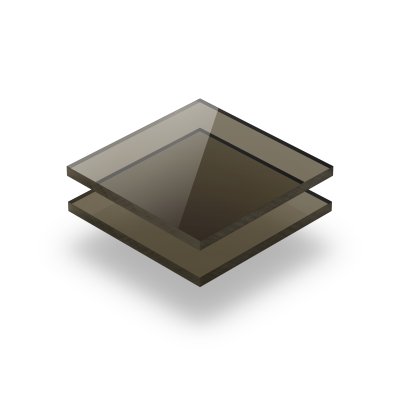 Tinted polycarbonate sheet brown