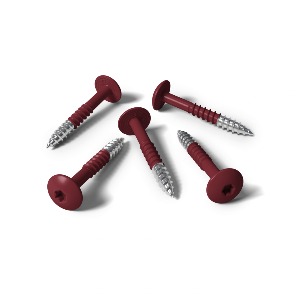 HPL screws RAL 3005 Wine red