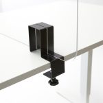 Steel clamp for perspex screen