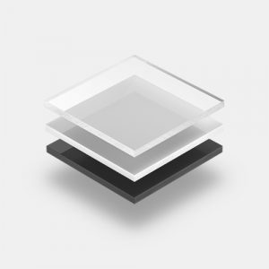 Solid PVC sheet with grey background