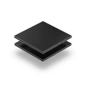 Brushed black composite panel