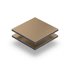 Brushed bronze composite panel