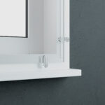 Secondary glazing clear acrylic with clips