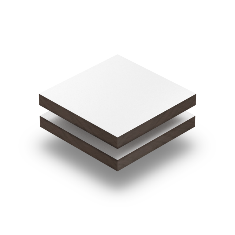 HPL texture sheet 6 mm traffic white RAL 9016