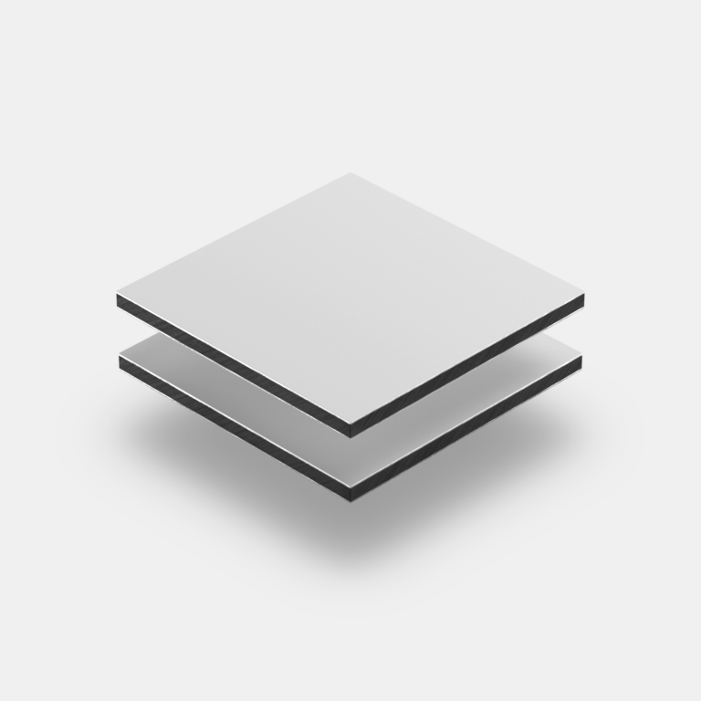 ACP white aluminium composite panel