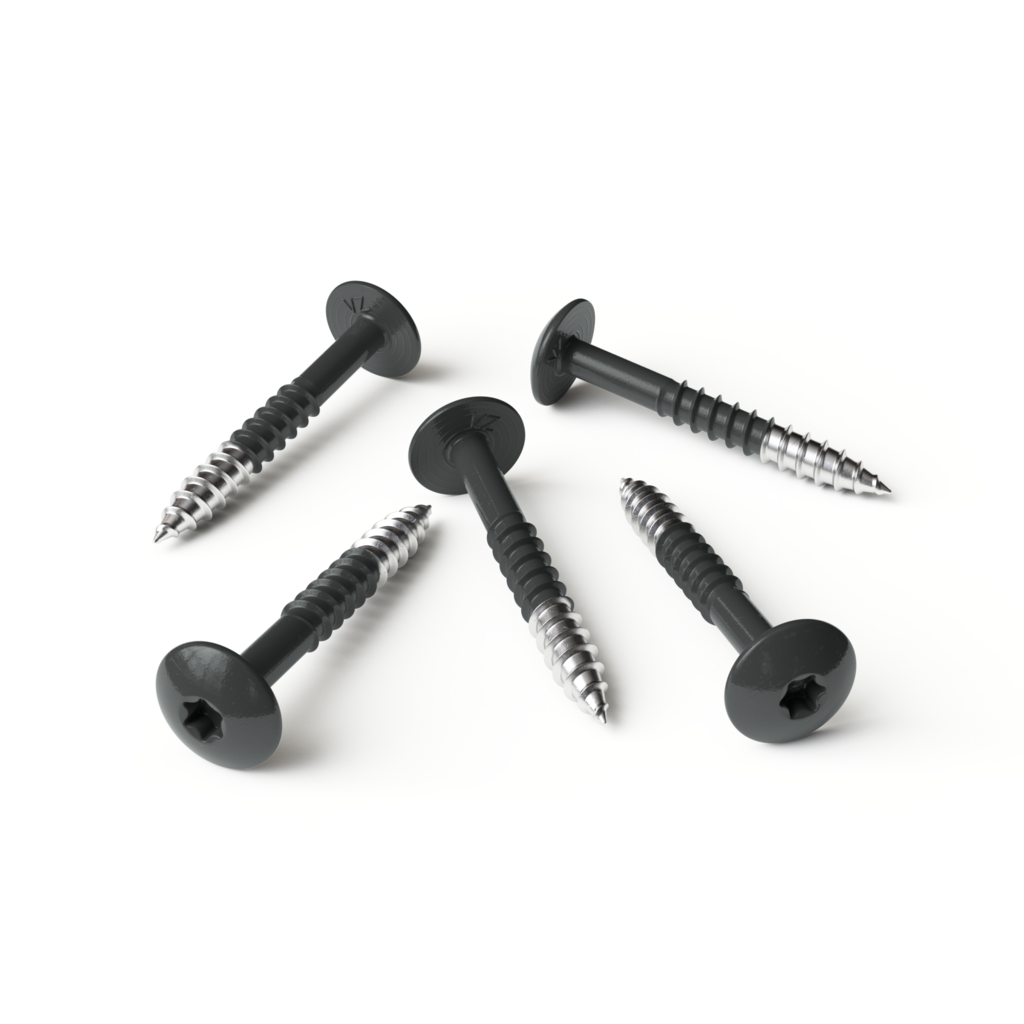 HPL screws black grey RAL 7021