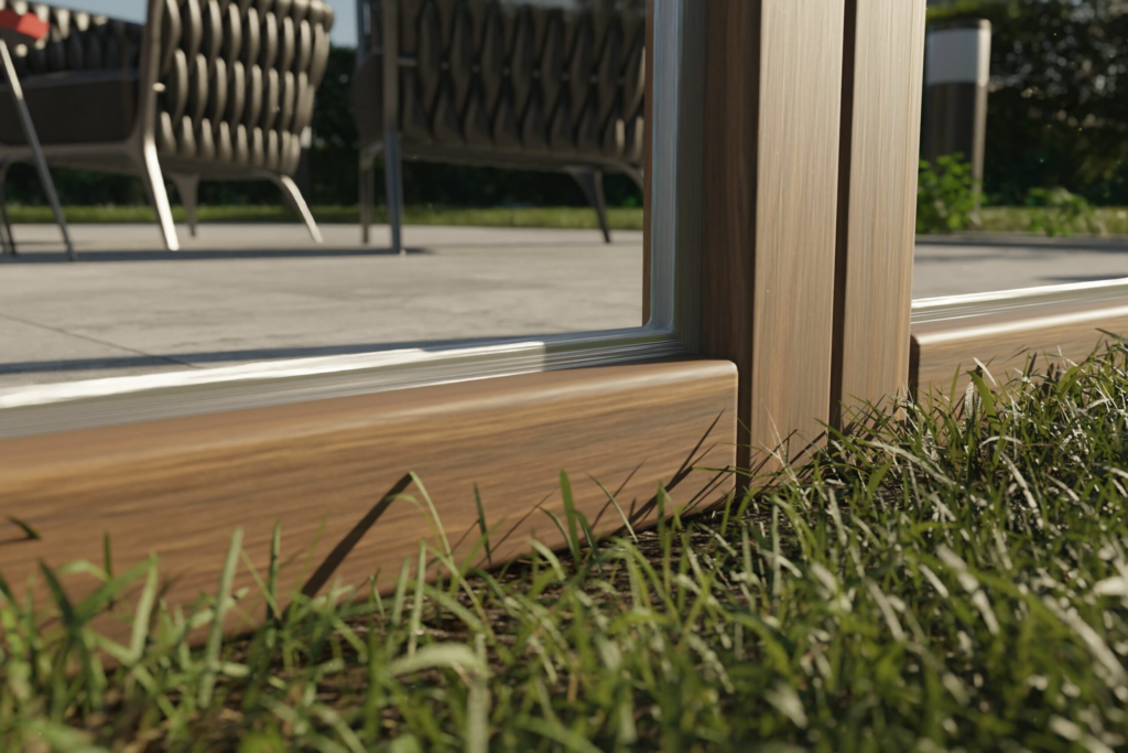 Close up windbreak