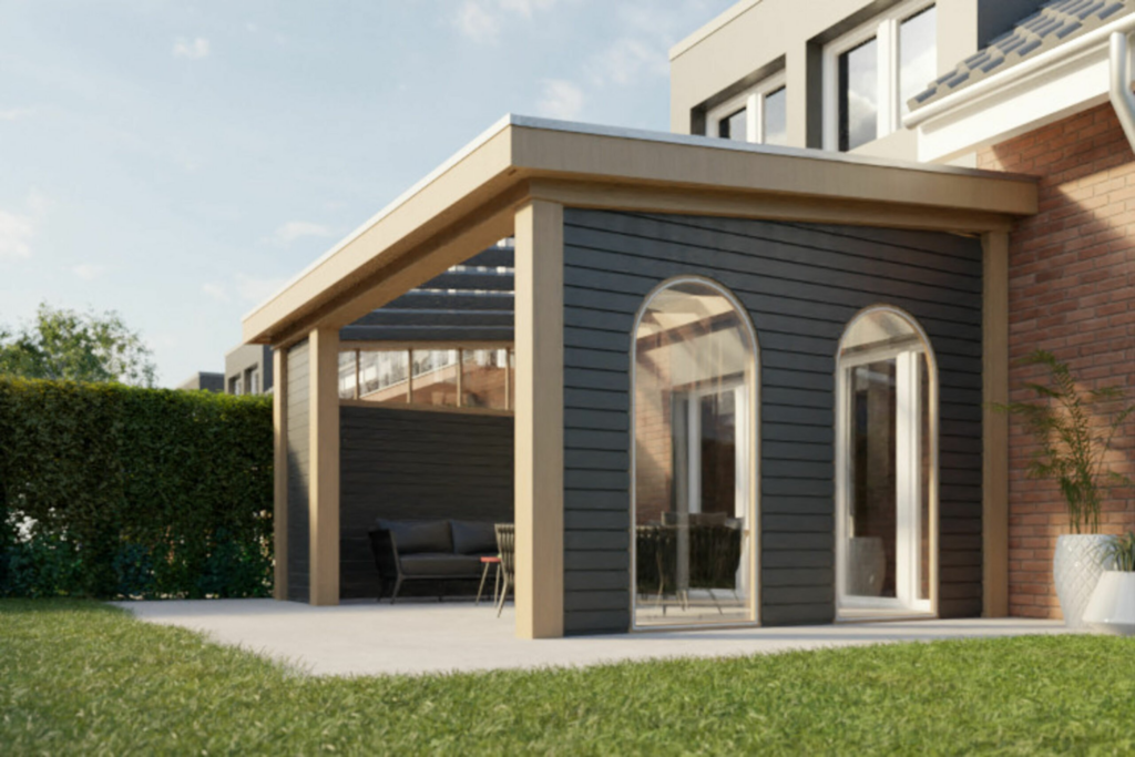 Plastic windbreak veranda arch