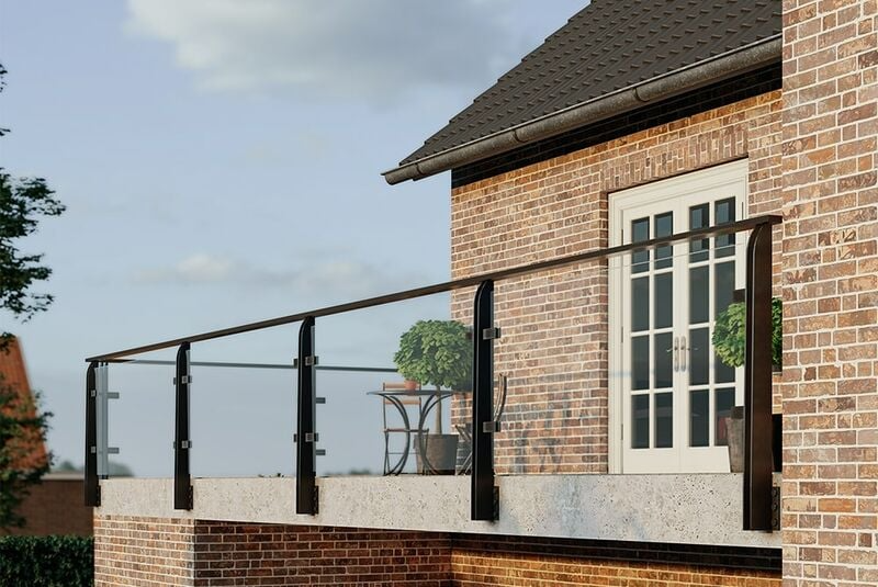 Windbreak for balcony made from acrylic