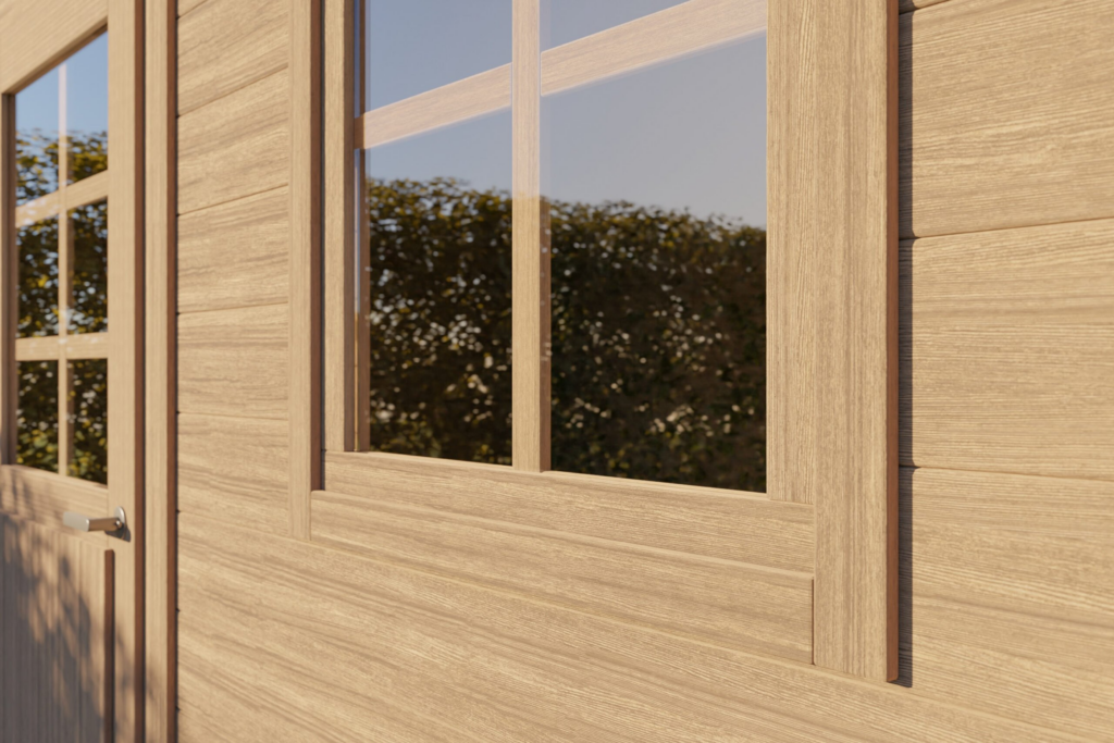 Garden shed closeup