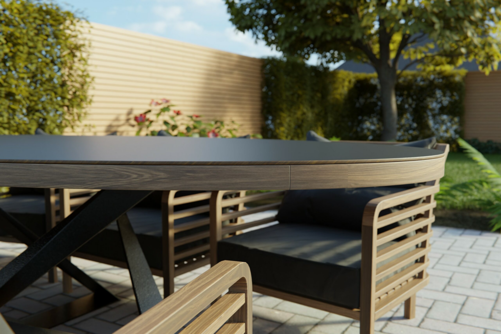 Oval HPL table top
