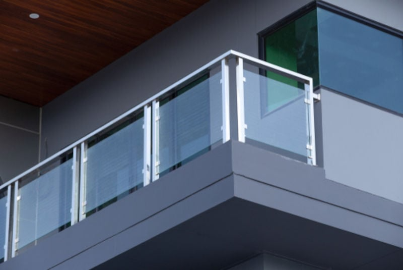 Plastic balcony cladding