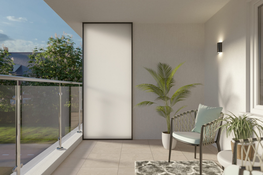 Polycarbonat balcony privacy screen